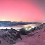 Aurora Borealis over the Presena–Tonale